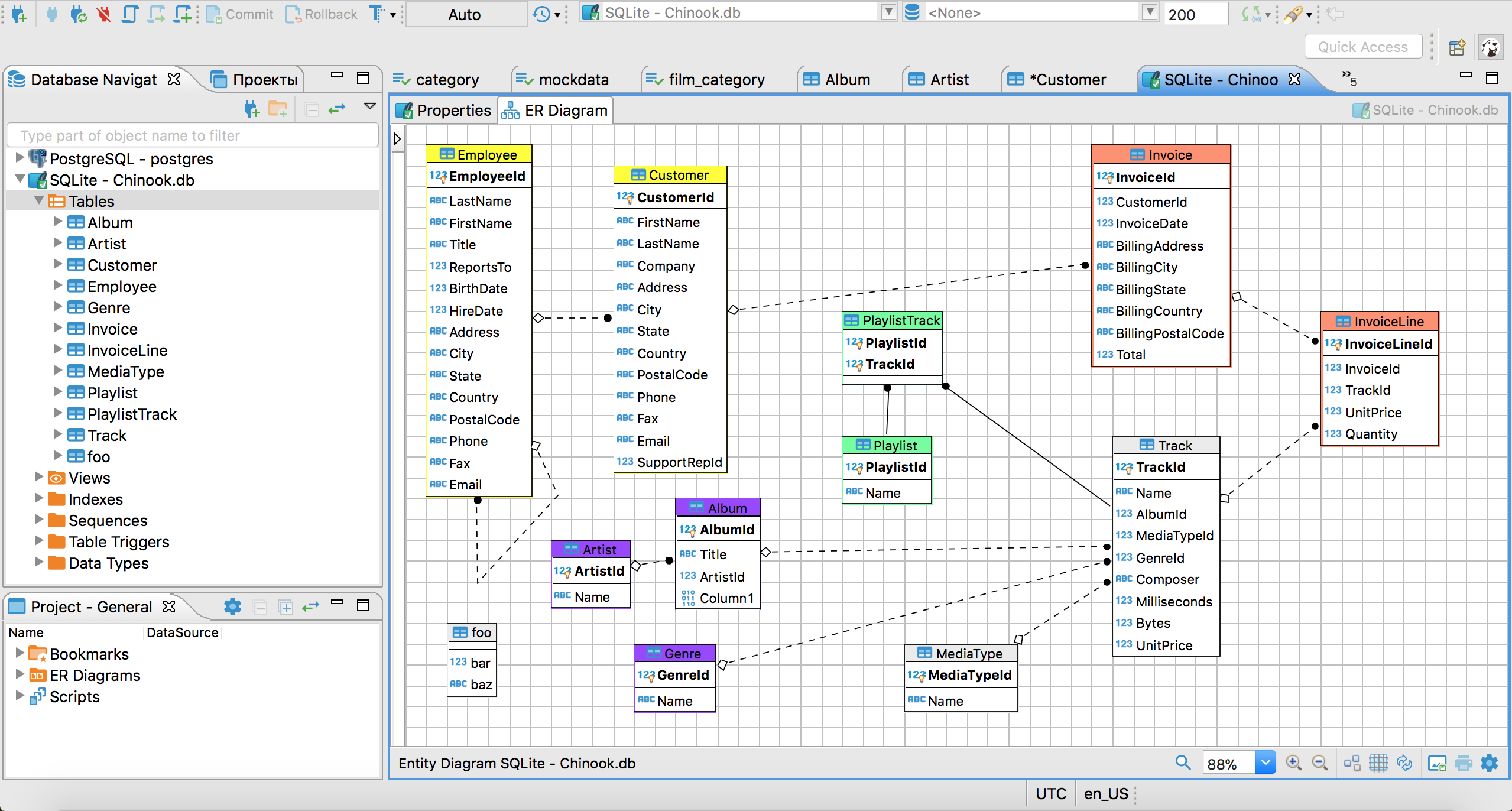 DBeaver ERD (Entity Relationship Diagram) view